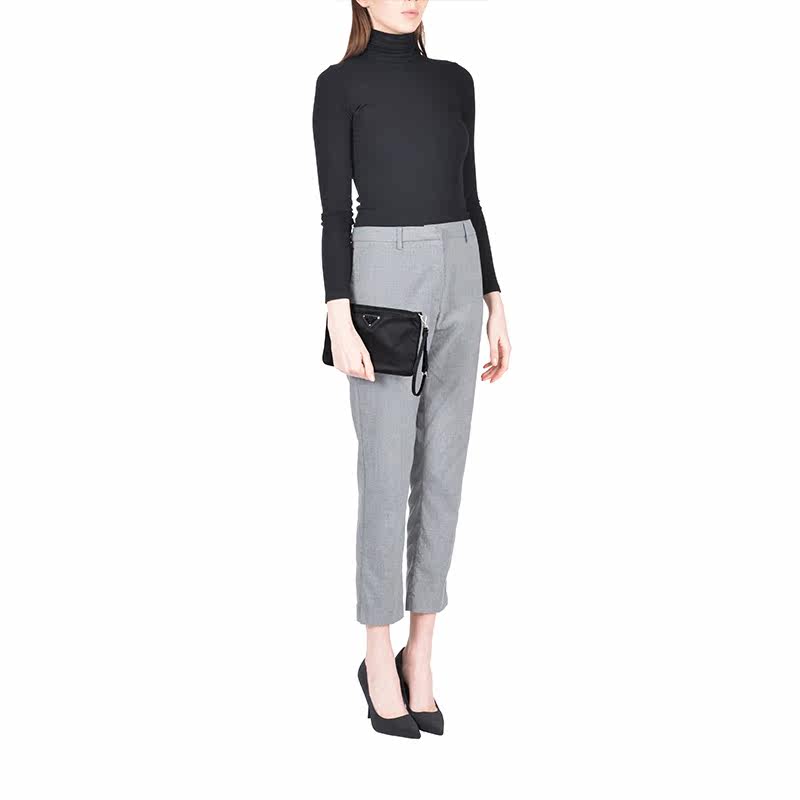 prada /普拉达女士黑色尼龙手拿包 KeanGlobal海外女士包袋