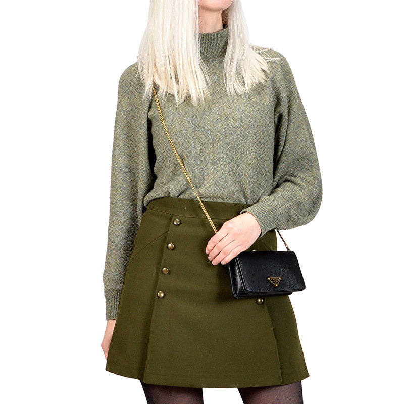 prada /普拉达水波纹牛皮链条包 KeanGlobal海外女士包袋