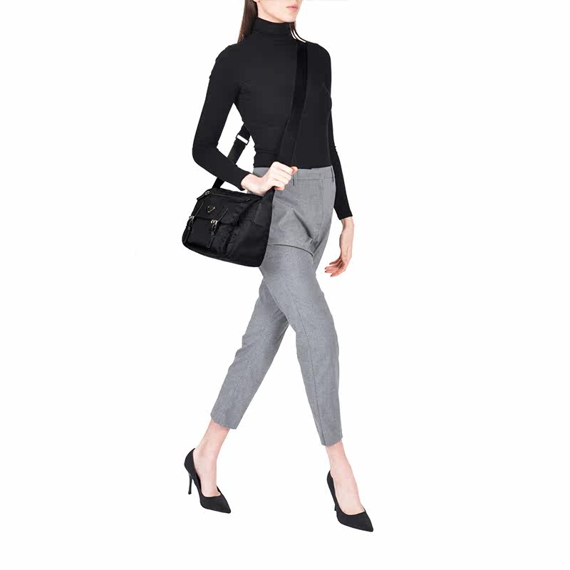 prada /普拉达欧美时尚拼接斜跨包 KeanGlobal海外女士包袋