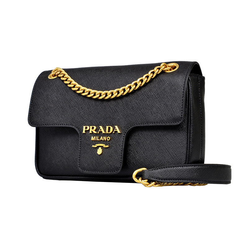 prada /普拉达新款十字纹链条包 KeanGlobal海外女士包袋