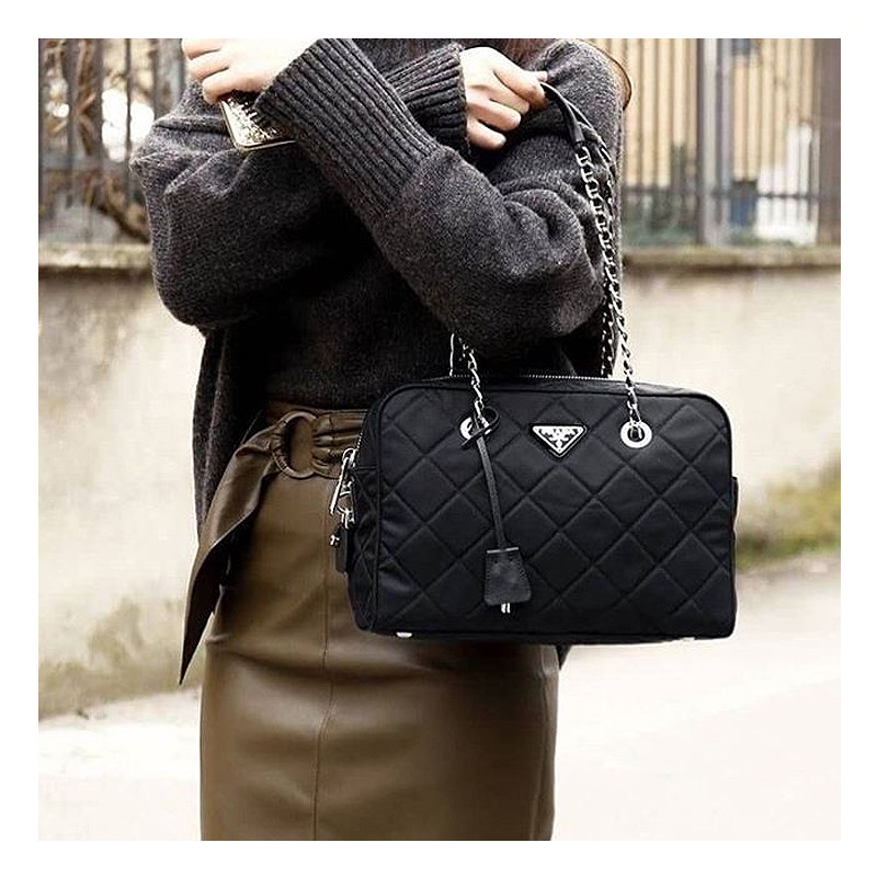 prada /普拉达欧美时尚菱格手提包 KeanGlobal海外女士包袋