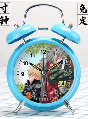 火影忍者金属闹钟超大声打铃学生闹钟儿童魔道海贼王动漫周边定制