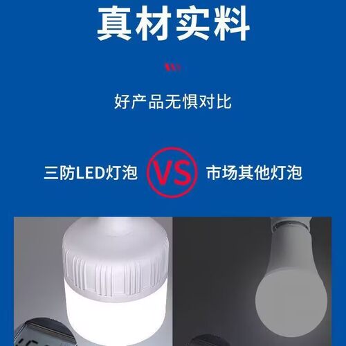 【今曰特价】LED灯泡E27螺口超亮省电球泡灯节能家用大功率节能灯 - 图0