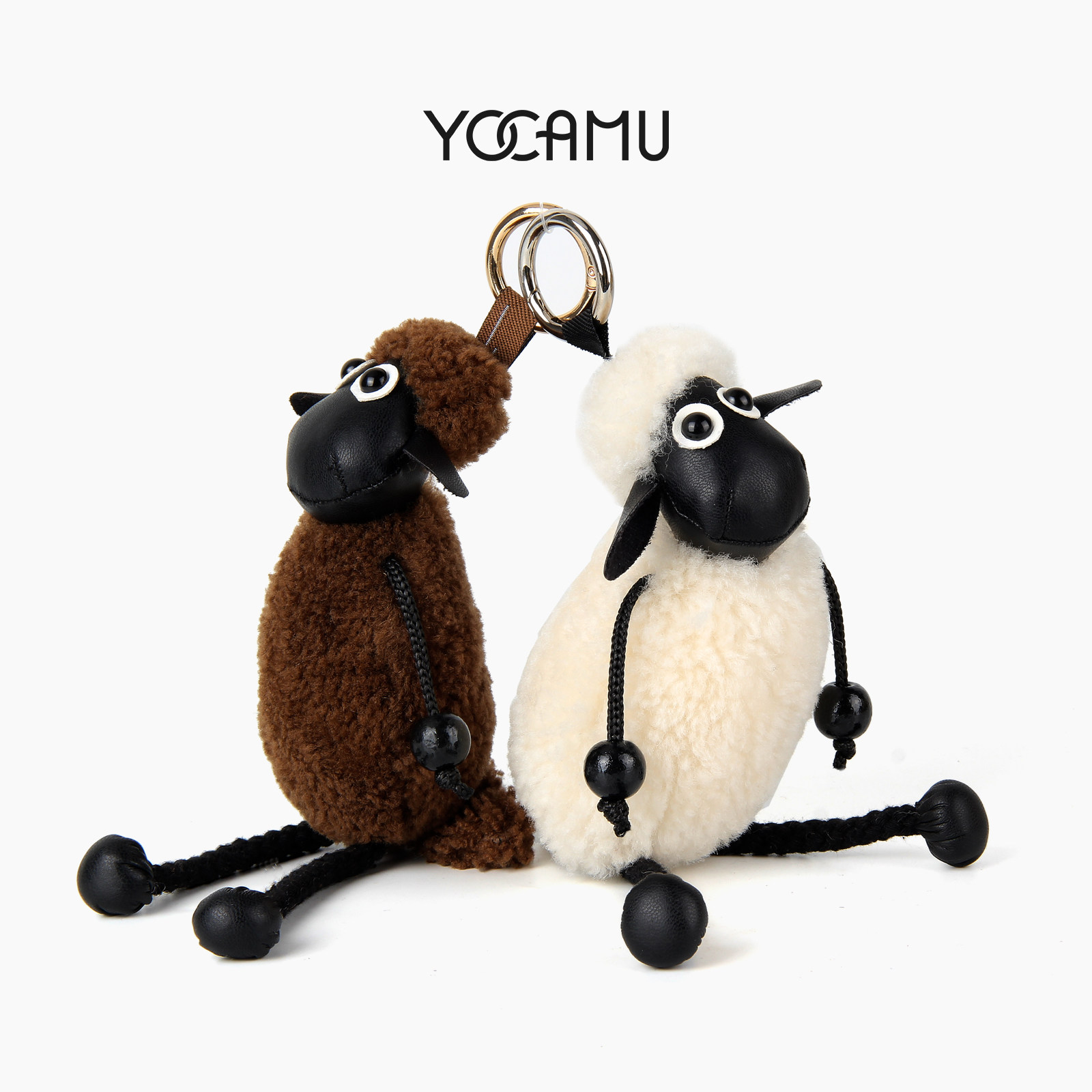 YOCAMU可爱羊羔绒小羊肖恩包包挂件毛绒公仔玩偶钥匙扣情侣礼物,淘宝优惠券,粉丝福利购,淘宝优惠卷