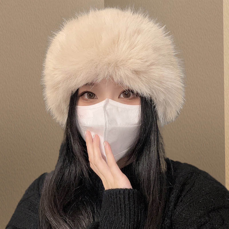 兔毛渔夫帽子女冬季护耳加厚保暖虞书欣同款蒙古帽百搭毛绒防寒帽,淘宝优惠券,粉丝福利购,淘宝优惠卷