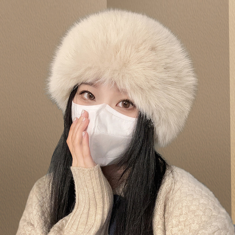 兔毛渔夫帽子女冬季护耳加厚保暖虞书欣同款蒙古帽百搭毛绒防寒帽,淘宝优惠券,粉丝福利购,淘宝优惠卷