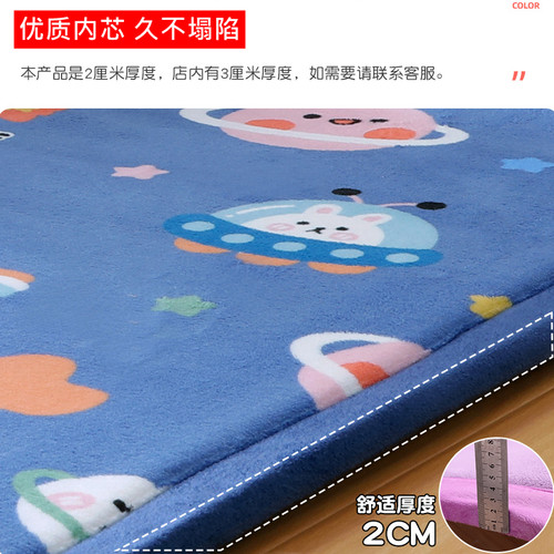 家用榻榻米懒人垫地铺神器卧室炕垫床垫可爱儿童房间防摔爬行地垫 - 图2