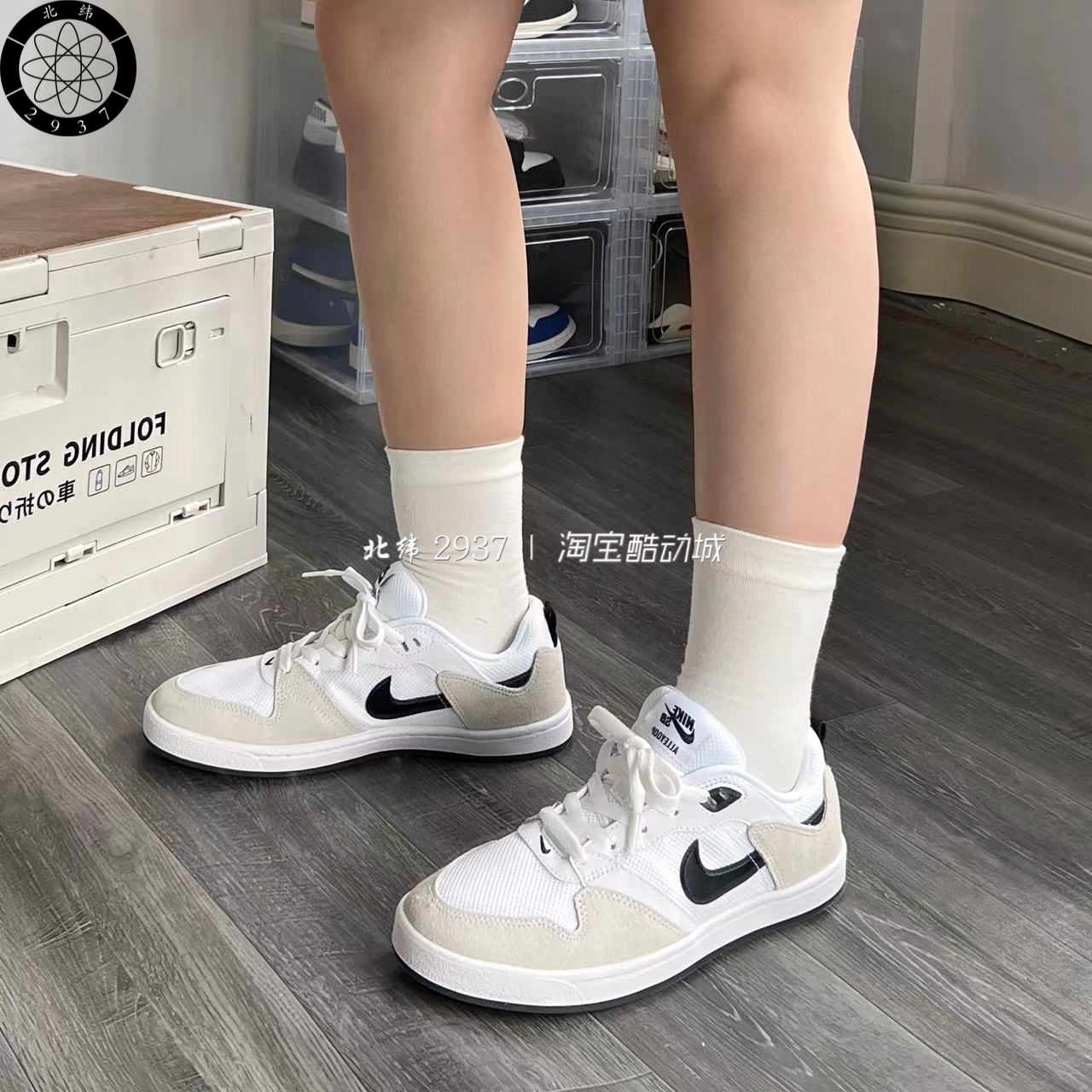 Nike SB Alleyoop耐克简版DUNK复古黑红男休闲滑板鞋CJ0882-100-图2