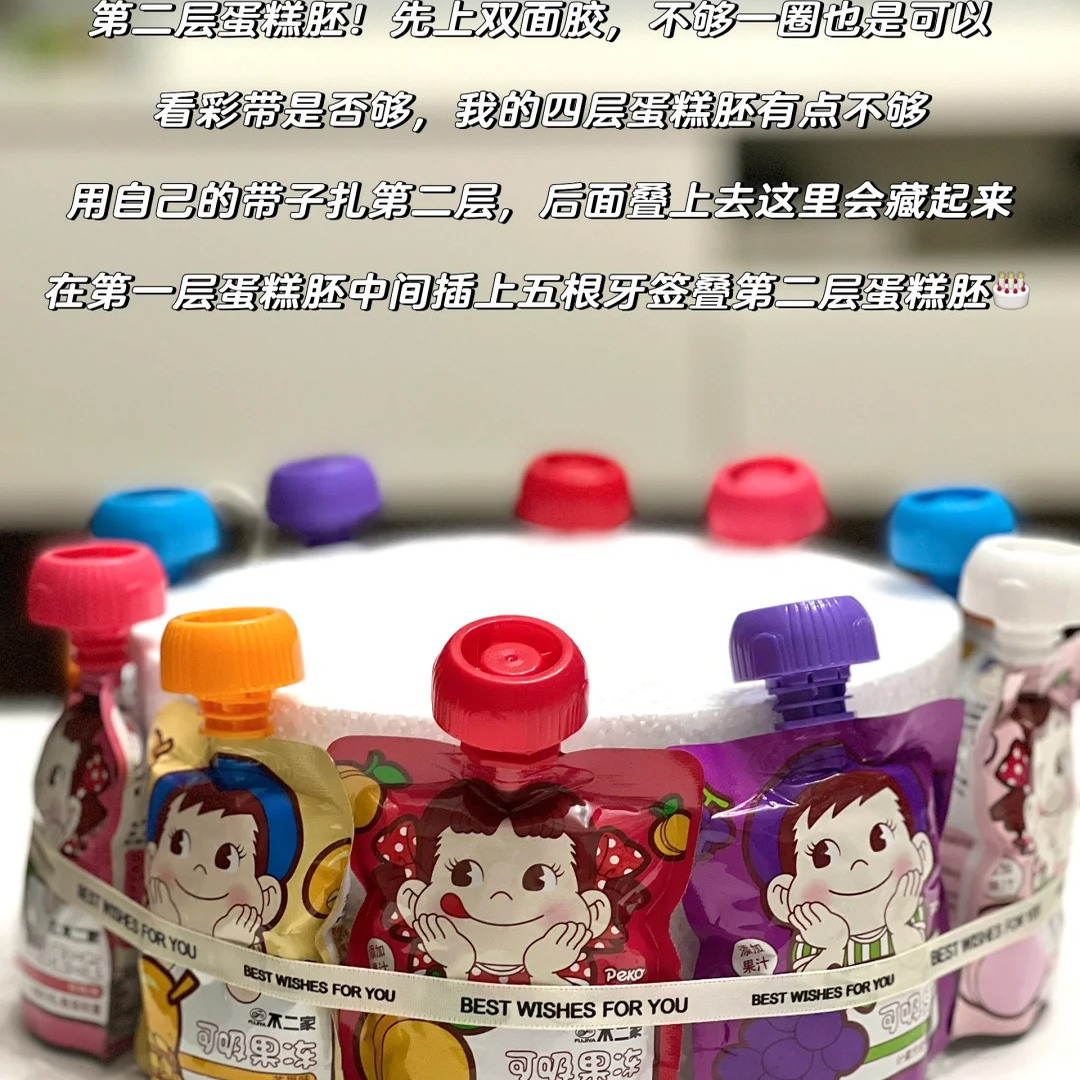 儿童生日道具仪式感零食蛋糕diy材料插件模型泡沫零食礼盒包装塔 - 图1