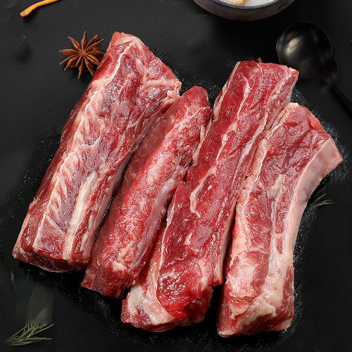 澳洲进口原切谷饲安格斯牛肋条鲜冻牛肉新鲜牛腩去骨烧烤商用 - 图3
