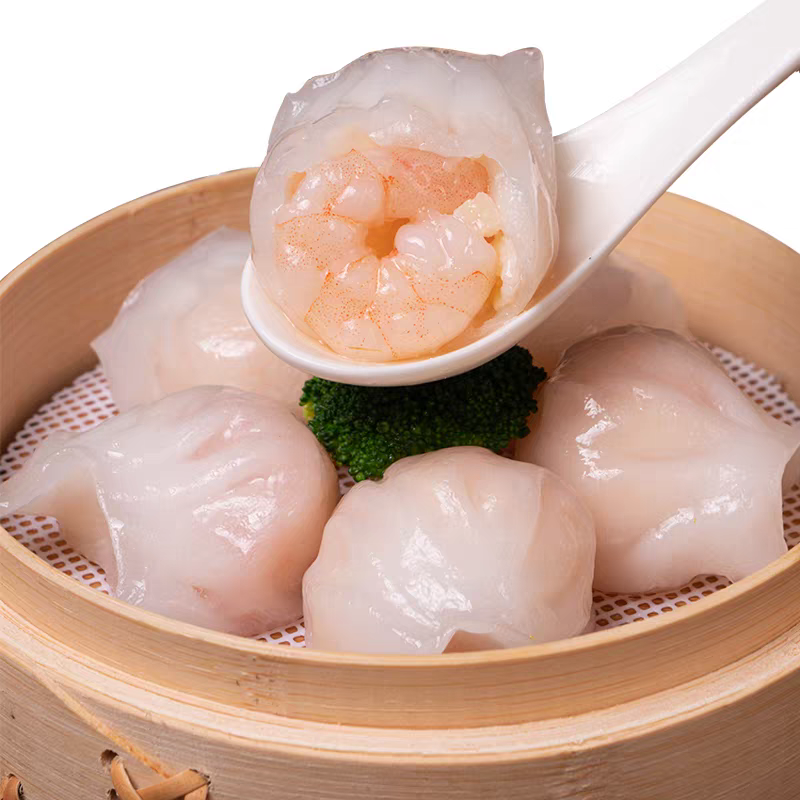 水晶虾饺广式虾饺皇50只超大虾仁早茶点心港式半成品商用批发包邮,淘宝优惠券,粉丝福利购,淘宝优惠卷