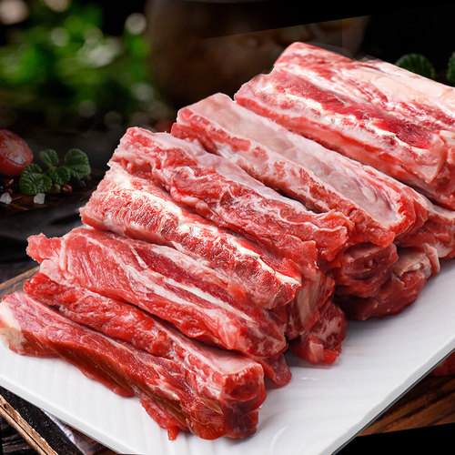 澳洲进口原切谷饲安格斯牛肋条鲜冻牛肉新鲜牛腩去骨烧烤商用 - 图0