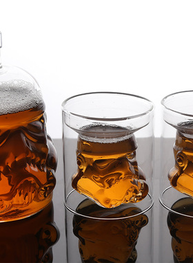 威士忌玻璃酒瓶酒杯套装 简约时尚家居摆件 啤酒杯洋酒杯厂家批发
