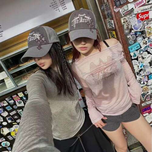 ●callmebabysoft gila archive刺绣做旧贴布星星棒球帽遮阳帽女 - 图1