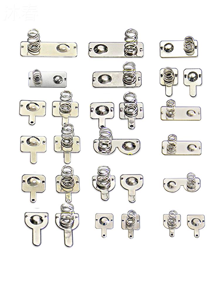 电池弹簧5号7号电池盒正负极弹片接触垫片玩具遥控配件导电弹簧片-图3