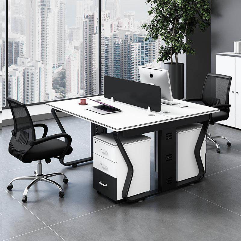 职员办公桌椅组合4/6人位简约现代屏风卡座工作位员工办公室桌子