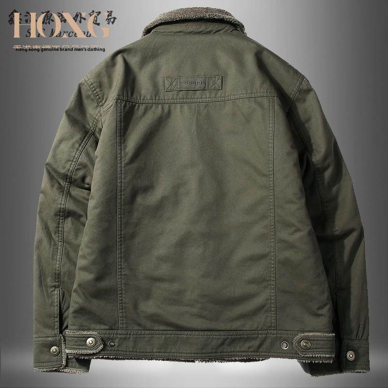 S.F Marceau~出口德国~轻奢品质!男士天鹅绒工作服,纯棉羊绒夹 - 图0