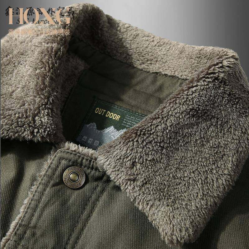 S.F Marceau~出口德国~轻奢品质!男士天鹅绒工作服,纯棉羊绒夹 - 图1