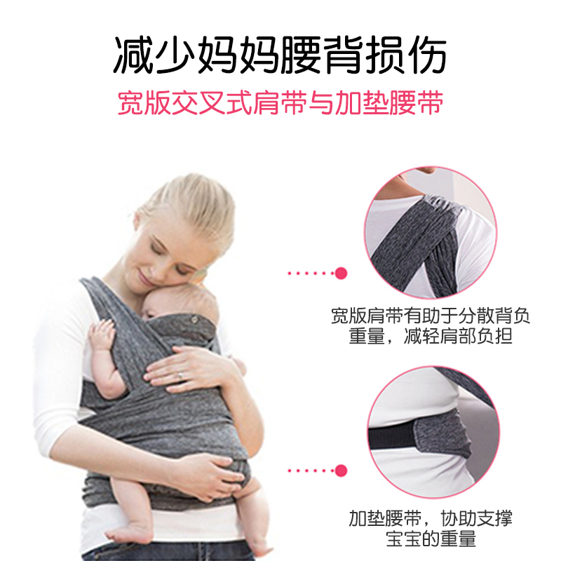 chiccoBoppy婴儿背带宝妈必备抱娃神器轻便透气前抱式室内外两用
