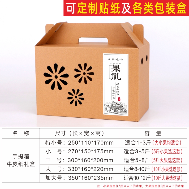 端午粽子包装盒水果礼盒空盒子土特产熟食番茄草莓西红柿苹果定制 - 图0