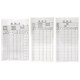 Double-sided punched inventory card warehouse location card identification card