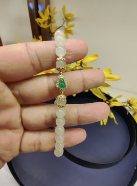 天然和田玉手串女款首饰