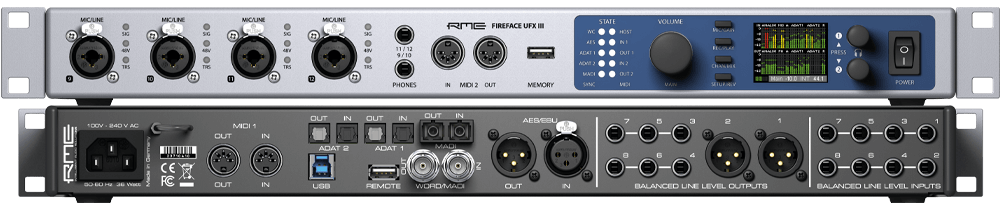 RME FireFace UFX lll音频接口直播录音后期ufx3外置声卡-图1