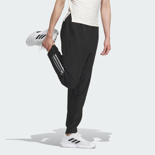 Adidas阿迪达斯裤子男士官方正品春季新款跑步长裤黑色快干运动裤 - 图1