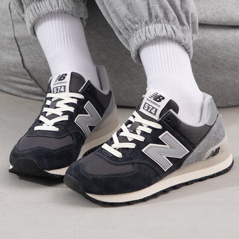 New Balance男鞋女鞋秋季新款运动鞋nb574耐磨跑步鞋子复古休闲鞋 - 图1