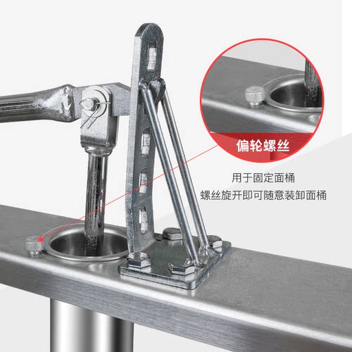 升级手动饸饹机家用压面机老式河捞面不锈钢面条机活络家庭小型 - 图3