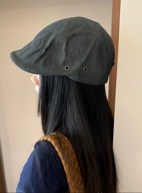 日系复古做旧水洗棉前进帽