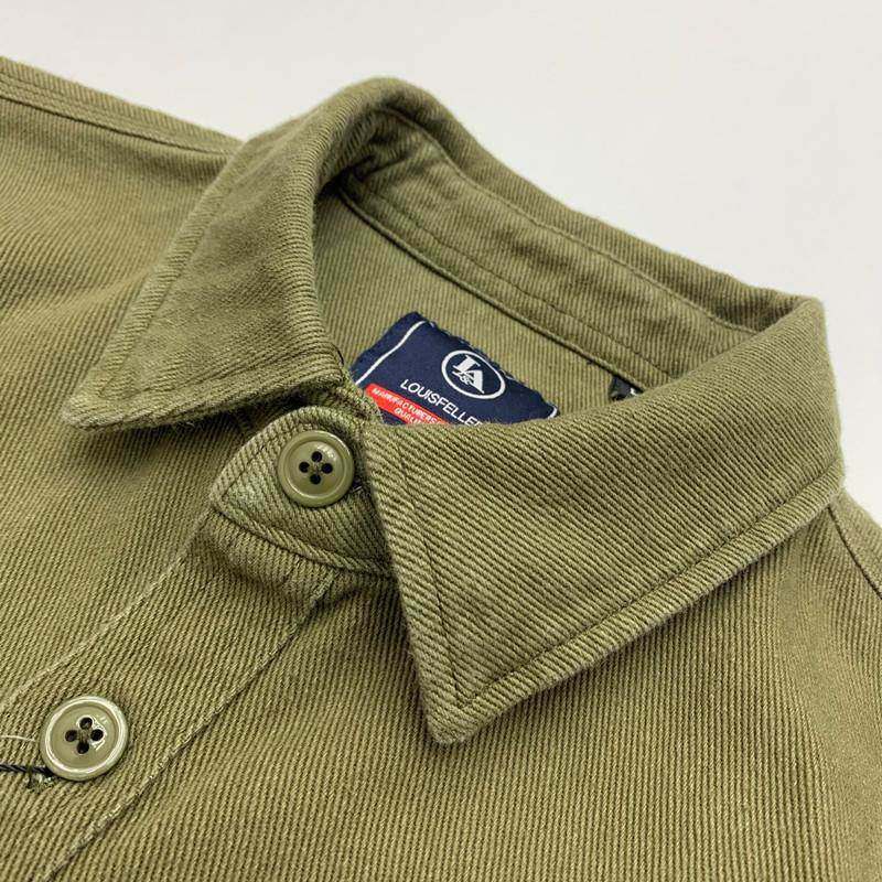 马洛里奥~阿梅卡其色很重！厚工作衬衫男士休闲香港风格覆古大尺,淘宝优惠券,粉丝福利购,淘宝优惠卷