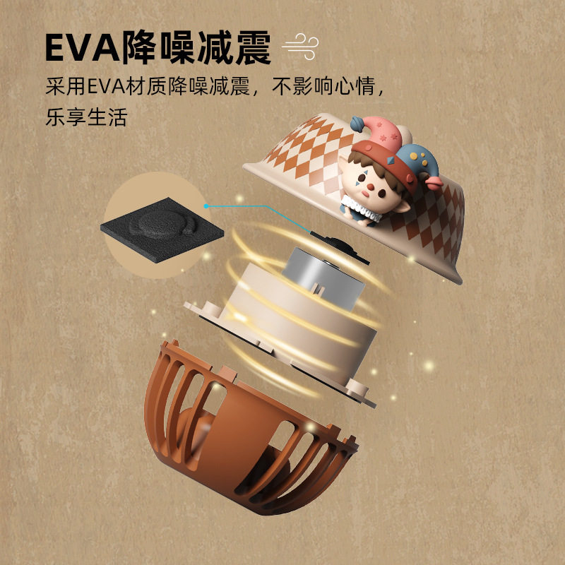 潮玩马戏团铃铛无叶挂脖风扇充电学生手持儿童便携USB迷你小风扇,淘宝优惠券,粉丝福利购,淘宝优惠卷
