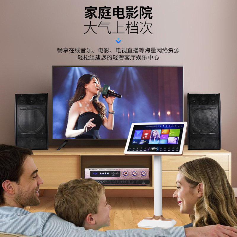 家庭ktv套装全套点歌机唱歌音响 金正好达KTV/卡拉OK音箱