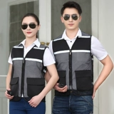 Светоотражающая летняя одежда, жилет для работы, делается под заказ, с печатью вашего логотипа