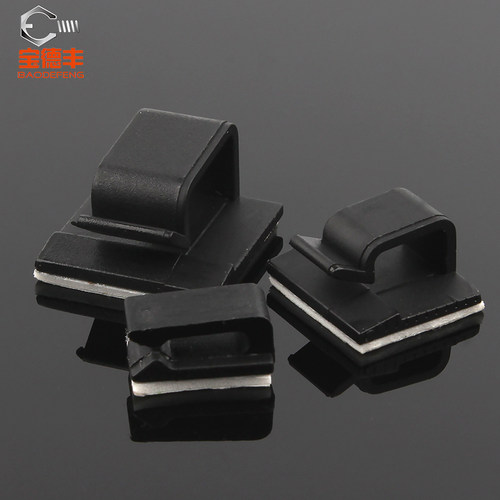 电线固定座WCL系列卡子 带胶自粘式排线夹理线器机箱理线夹FC系列 - 图0