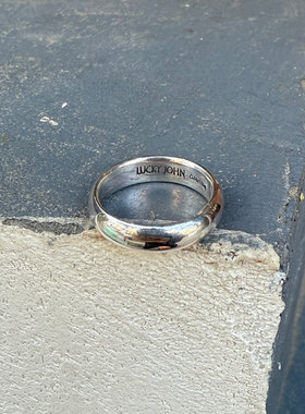 贝壳造型复古做旧925银戒指