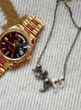 实心多种规格复古熔岩隔离珠吊坠