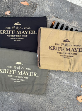 KRIFF MAYER 阻燃面料人造羊羔绒户外野营刺绣保暖毛被地垫披肩