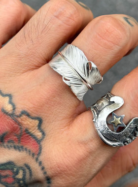 18K金星古董汤匙改造马蹄戒指