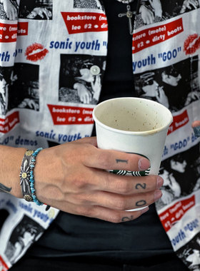 松石银籽珠925银贝壳复古手链