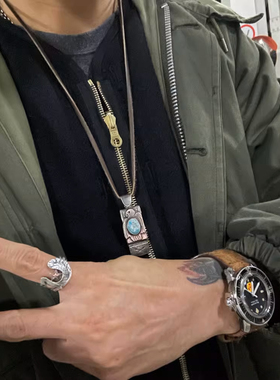 日本手作松石雷鸟口哨吊坠项链