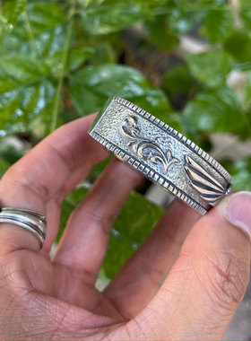 天使之翼3D高肉唐草熔岩手镯