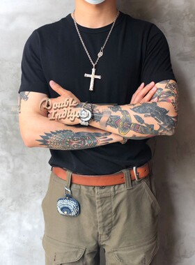 蔷薇花大号老鹰扣头十字架