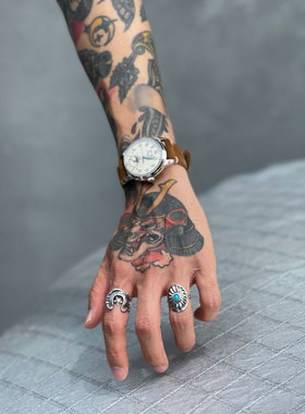 太阳放射状摩根银币改造戒指