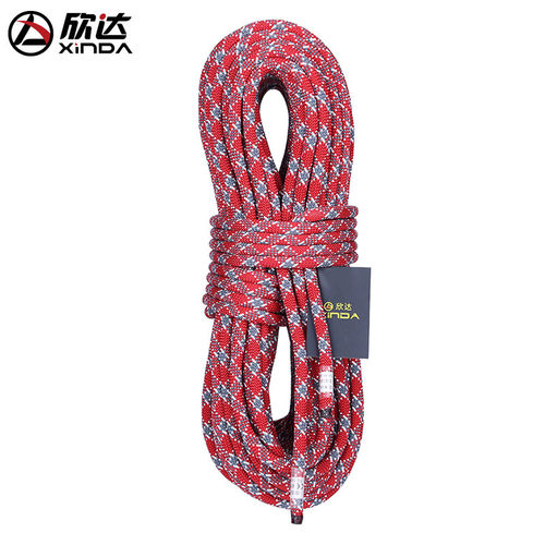 欣达户外索降套装登山静力绳攀岩绳速降绳洗外墙高空作业安全装备 - 图0