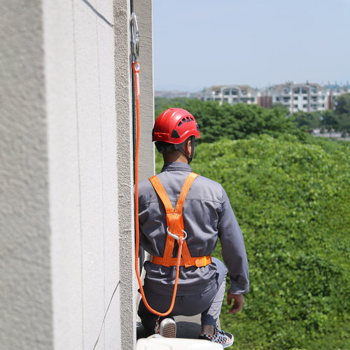 欣达高空作业安全带绳索户外施工保险带空调安装安全绳电工保护带 - 图2