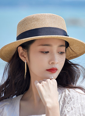 草帽女夏遮阳帽防晒防紫外线时尚