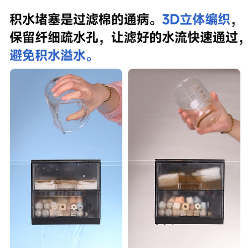 yee鱼缸超滤棉过滤棉高密度超薄净水超微棉过滤材料羊绒棉白棉 - 图1