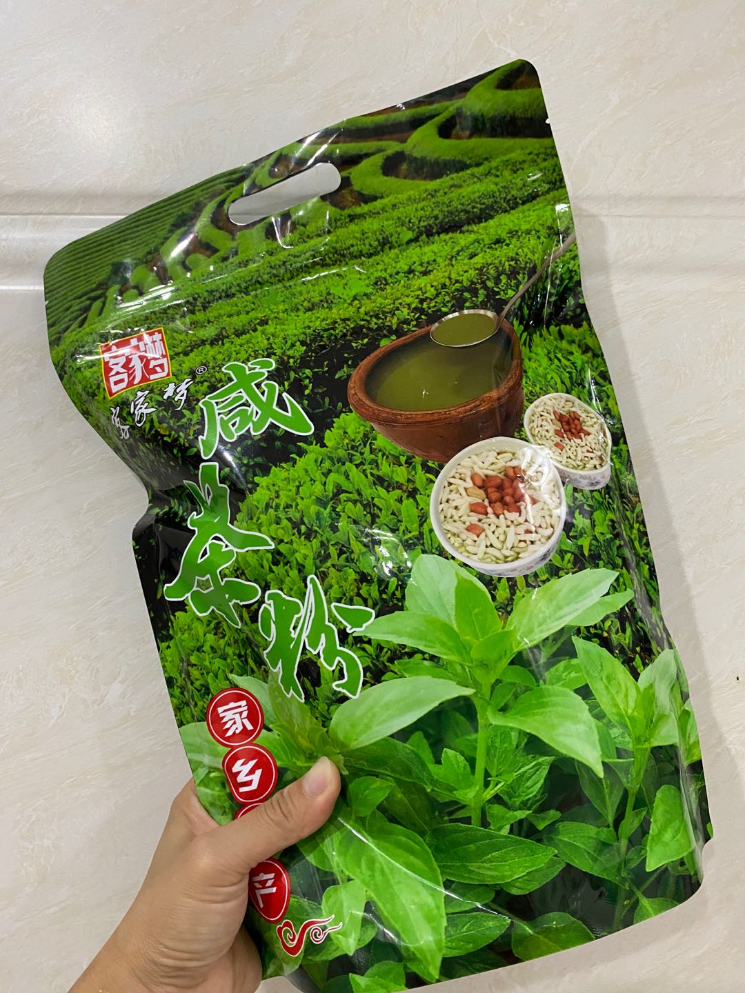 汕尾特产海陆丰客家梦咸茶粉咸茶配料擂茶粉20小包-图2